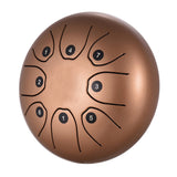 5.5 Inch Mini 8-Tone Steel Tongue Drum Standard C Key Percussion Instrument Hand Pan Drum with Drum Mallets Carry Bag