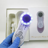 Warm Photon Beauty Apparatu Photorejuvenation Beauty Vibration Red Blue LED Light Therapy Facial Device for Skin Nursing Lifting