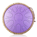 new Steel Tongue Drum 14 Inch 15 Tone Drum Handheld Tank Drum Percussion Instruments Yoga Meditation Music Lovers Beginner Gift