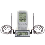 Digital BBQ Thermometer Wireless Kitchen Oven Food Cooking Grill Smoker Meat The R9UF