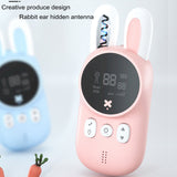 2PCS Children's Walkie Talkie Kids Mini Toys Handheld Transceiver 3KM Range UHF Radio Lanyard Interphone Talkie Walkie Baby Gift