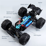 New RC Car 2.4G 50KM High Speed 4CH Rock Car Driving Big Car LED Headlight Remote Control Car Off-road Vehicle Toy VS Wltoys Car