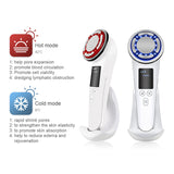 Cold Compress&amp; Hot Heating Pulse Beauty Device Beauty health EMS Face Lifting Machine LED Therapy Facial Massager Skin Care Tool