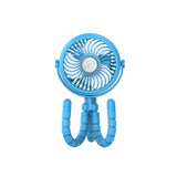 Handheld Fan 3 Speed Portable Clip on Stroller Fan Battery Operated Personal Desk Fan with Flexible Tripod