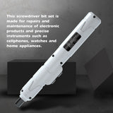 Cordless Mini Electric Screwdriver Set Wireless USB Rechargeable Screwdriver for Repairing Clock with 12pcs/88pcs Magnetic Bits