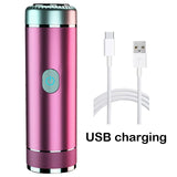 Electric Shaver For Men Razor Summer travel epilator Dry battery drive Man remove hair tool Legs Body USB Charging SU380