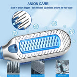 Ice Comb Hair Straightener Brush Electric Comb Straightener Hair Blower Brush Negative Ion Cold Air New Frozen Hair Styling Tool