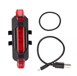 5 LED Bicycle Safety Cycling Warning Rear Lamp USB Rechargeable Bike Tail Lights Bicycle Lights Bicycle Accessories