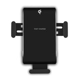 15W Car Phone Holder Wireless Charging With Dual Coils for iPhone Samsung z flip 3 Android Air Vent/Suction Cup phone kickstand