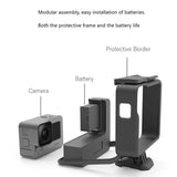 Side Power Supply 4800mah Expansion Battery 2-in-1 Mobile Power Bank With Protective Frame Accessories Compatible For Gopro 9/10