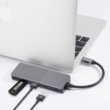 USB C HUB Type-C Docking Station 7 in 1 4K HDMI-Compatible+USB3.0+PD+TF for iPad Pro 2018/ Air/Hua Wei Matebook