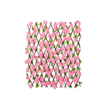 Greenhouse Gate Garden Screening Fence Trellis Privacy Screen Expandable Indoor Wooden Hedge Backyard Artificial Flower Leaves