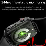 Smart Watch E500 Blood Glucose ECG High End Health Monitoring Blood Pressure Body Temperature Smartwatch Men Fitness Tracker