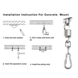 Swivel Hooks for Hammock Swing Chairs Stainless Steel Hanging Seat Accessories Kit for Ceiling/Indoor/Outdoor