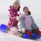 4Pcs Roll Up Snow Sled Lightweight Rolling Snow Sliders Flexible with Handles for Adults Winter Downhill Outdoors Skiing