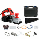 220V 1800W Electric Planer Portable Desktop Woodworking Planing Machine Sander Power Tool W/ Dust bag With Flip shelf