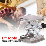 Aluminum Lifter Router Plate Table Woodworking Machinery Engraving Laboratory Lifting Stand Manual Lift Platform Carpentry Tools