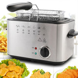 1.2L electric fryer, household non-flammable constant temperature mini multi-function rectangular chicken wings small electric