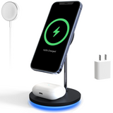 NEW 3 in 1 Magnetic Wireless Charger 10W Qi Fast Charging For iPhone 12 13 Pro Max Apple Watch Airpods Pro Charging Dock Station