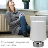 Tuya Zigbee TRV Thermostatic Valve LED Display Screen Intelligent Life Temperature Controller Radiator Thermostat Temperature