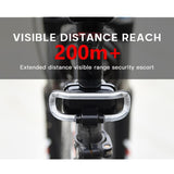2020 New Creative Waterproof Outdoor Endless Runway Cycling Taillight 200 Meters Safety Warning Light Cycling Parts Bike Light