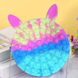 Mommy Bag Push Bubble Stress Reliever Squeeze Crafts Silicone Fingertip Toys Sensory Toy Autism Stress Reliever