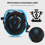 Climbing Helmet Cycling Safety Helmet w/ Headlamp Earmuff Taillight Attachment Points for Hiking Climbing Caving Bicycle Helmet