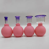 1 Boxed of 4pcs Vacuum Cupping Cups Portable Back Body Massager Suction Vacuum Can for Men Women (Blue)