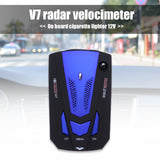 V7 Universal Car Detector 360 Degree laser radar Signal Detection for Vehicle Security Speed English Russian Voice Alert Warning