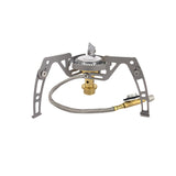 Adjustable Outdoor Gas Stove Camping Gas Burner Folding Stove Hiking Portable Foldable Stoves With Anti-Slip Serration