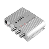 Lepy LP-838 Power Car Amplifier Hi-Fi 2.1 MP3 Radio Audio Stereo Bass Speaker Booster Player for Motorbike Home No Power Plug