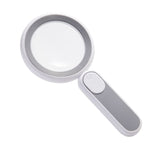 8X Handheld Magnifier Illuminated Reading Jeweler Magnifier Three Colors Adjustable USB Charging Magnifying Glass 21 LED Lights