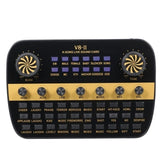 V8 Updated Live Sound Card Intelligent Volume Adjustable Audio Mixer Sound Card for Computer Pc Live Sound
