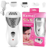 Original 3in1 women electric epilator facial whole body electric shaver bikini trimmer underarm lady razor with callus remover