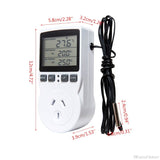 16A  Multi-Function Thermostat Digital Temperature Controller Socket Outlet w/ Timer Switch Sensor Probe Heating Cooling F20 21