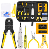 Handskit RJ45 RJ11 RJ12 CAT5 CAT5e Network Repair Plier Tool Kit With Utp Cable Tester Spring Crimping Tool Crimping Pliers