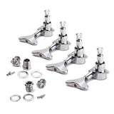 Dropship-4R Electric Bass Guitar Tuners Machine Heads Bass Guitar Tuning Pegs Tuning Keys Buttons Chrome Guitar Parts