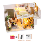 Sakura Tree Pink Diy DollHouse Wooden Miniature Furniture Doll House maison Model Building Kits casa Toy For Kids Girl Xmas Gift