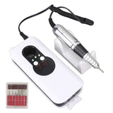 100-240V30W Nail Drill Machine 35000RPM Electric Manicure Drill Polishing Tools for Nail Beauty Salon White