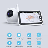 Wireless Baby Monitor w/ Camera Night Vision Nanny Security Babyphone Babies Feeding Electronic Infant Video Surveillance Cam