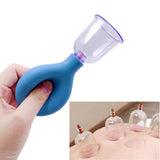 6Pcs/Set Suction Cup Vacuum Cupping Jar Ventouse Body Massage Cans Massager Meridian Rubber Head Anti Cellulite Health Care