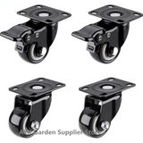4 Pack 2in Heavy Duty Caster Wheels Polyurethane Swivel  with 360 Degree Top Plate 220lb Total Capacity for Furniture