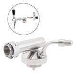 One-piece Stainless Mini Keg Beer Spear Fit EU Flow Control Beer Faucet Include 30cm Silicone Hose, NO Faucet No CO2 Regulator