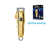 Kemei LED display Metal body Barber Clipper Hair Trimmer Electric Trimmer for Men Mower Hair Cutting Machine Shaver Beard Trimme