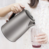 1800W Electric Kettle Stainless Steel Automatic Power Off Protection Instant Heating Tea Machine Kitchen Tool Home 1.8L