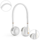 Portable Leafless Hanging Dual Cooling Neck Fan USB Charging Outdoor Sports Flexible Neckband Mini Air Cooler Conditioner