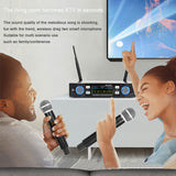 Professional Digital Frequency Modulation U-Segment Wireless One For Two Frequency Conversion Microphone Performance Home KTV