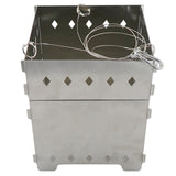 Outdoor Multi-Function Stainless Steel Wood Stove Camping Incinerator Hanging Stove Picnic BBQ Grill Camping Stove