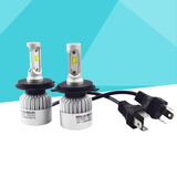 2pcs Headlight Bulbs Functional Waterproof CSP Chips Useful H4 LED Auto Bulb for Car