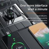 LED Display Bluetooth Car Kit MP3 Music Player FM Transmitter QC3.0 Dual USB Charger with TF Card
